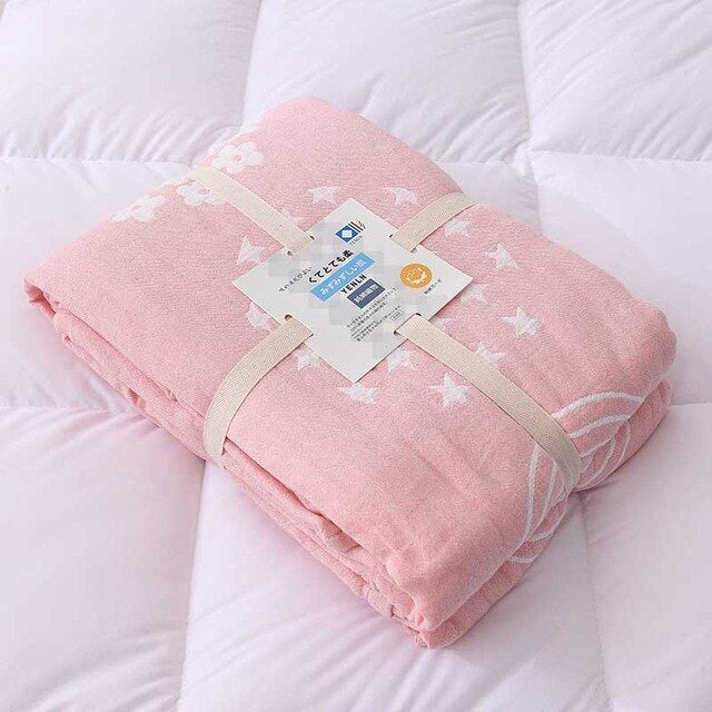 Four-Layers Gauze Home Throw Blanket
