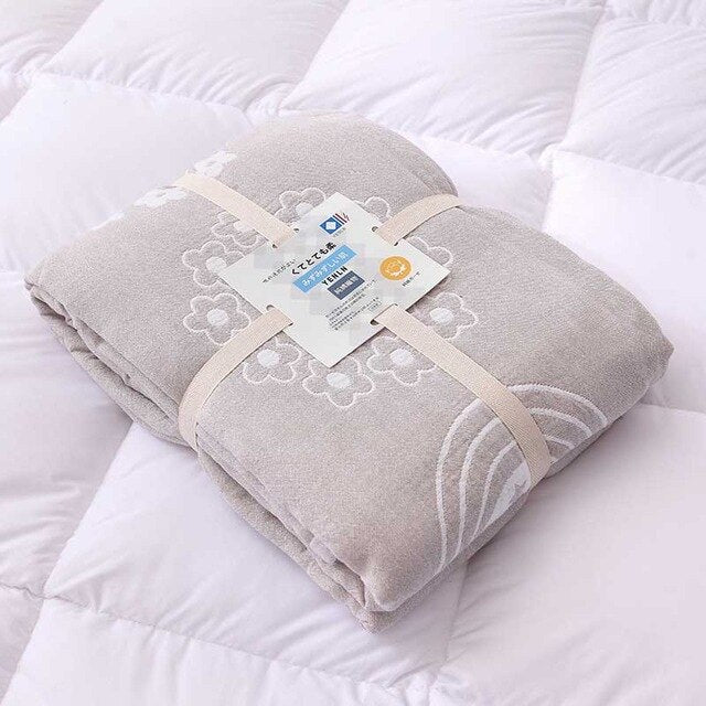 Four-Layers Gauze Home Throw Blanket