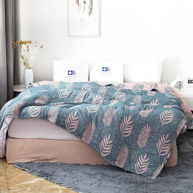 Four-Layers Gauze Home Throw Blanket