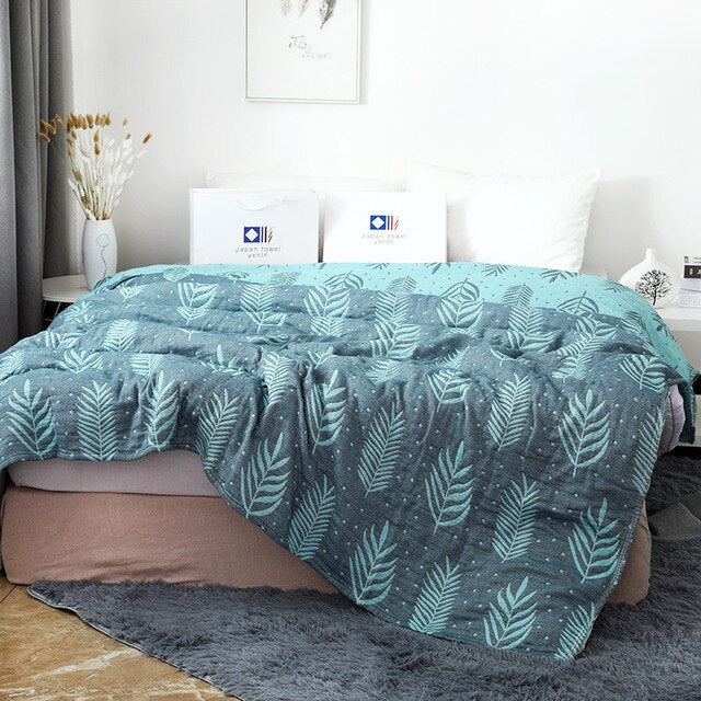 Four-Layers Gauze Home Throw Blanket