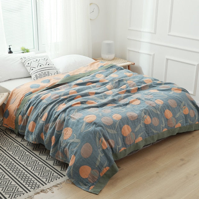Cotton Throw Blanket Lounge Soft Prop