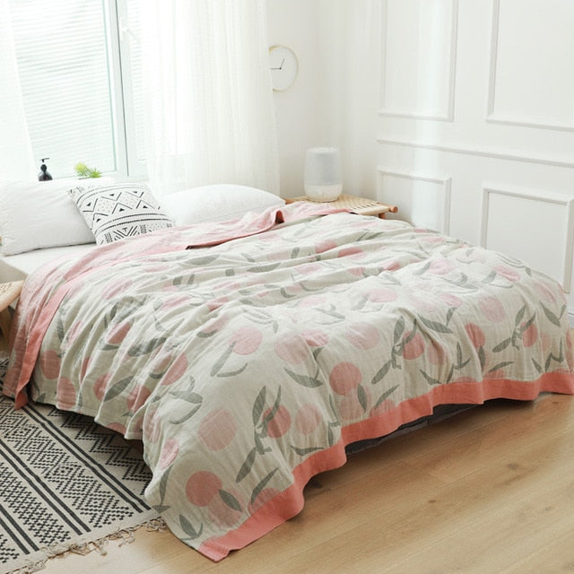 Cotton Throw Blanket Lounge Soft Prop