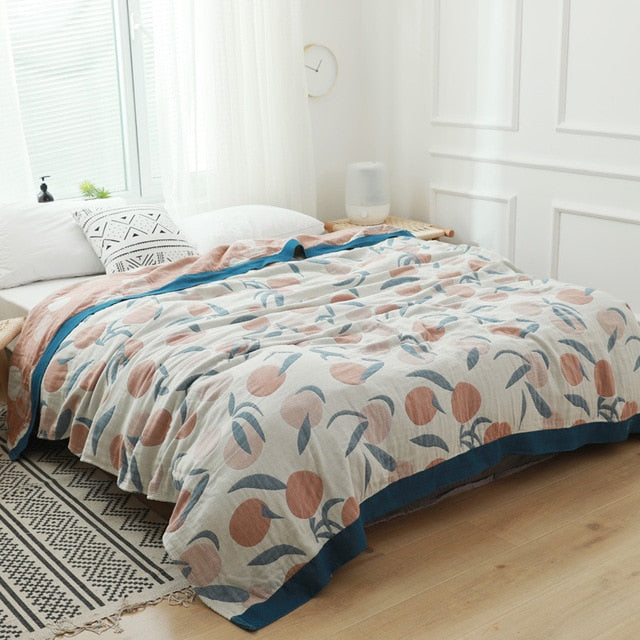 Cotton Throw Blanket Lounge Soft Prop