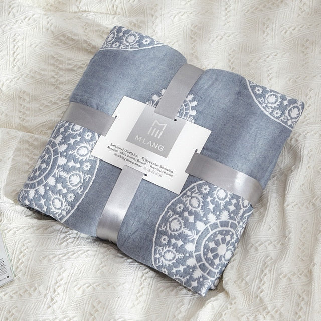 Cotton Throw Blanket Lounge Soft Prop
