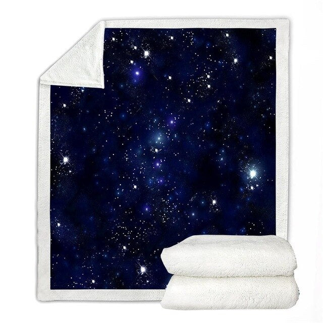 Galaxy Star Space Throw Soft Blanket
