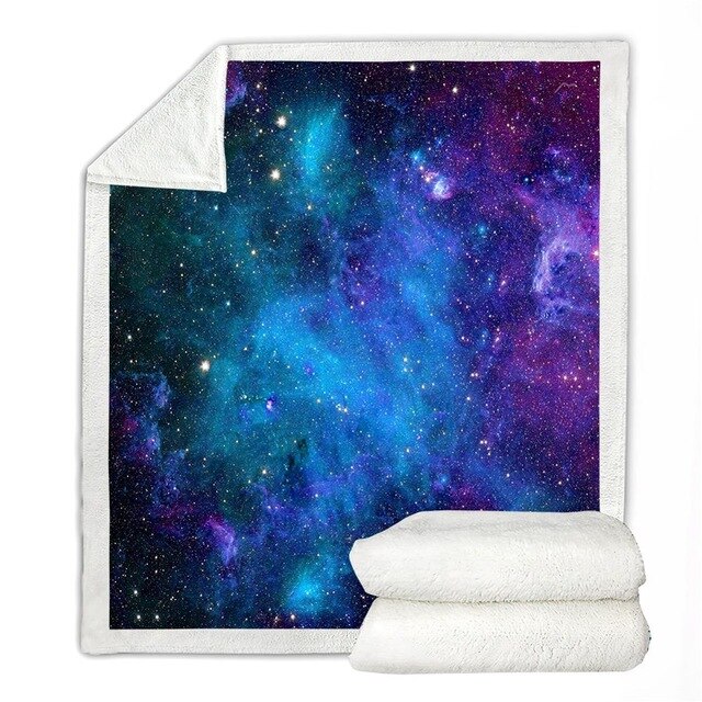 Galaxy Star Space Throw Soft Blanket