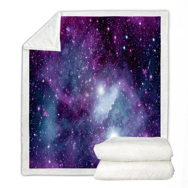 Galaxy Star Space Throw Soft Blanket