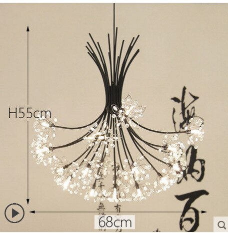 Dandelion Crystal Chandelier Creative Led