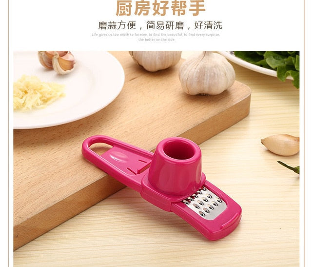 1 piece Stainless Steel Press Manual Garlic Mincer