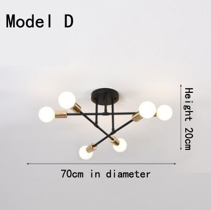 Lighting Warm And Romantic Golden Room Ceiling Lamps