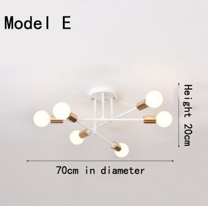 Lighting Warm And Romantic Golden Room Ceiling Lamps