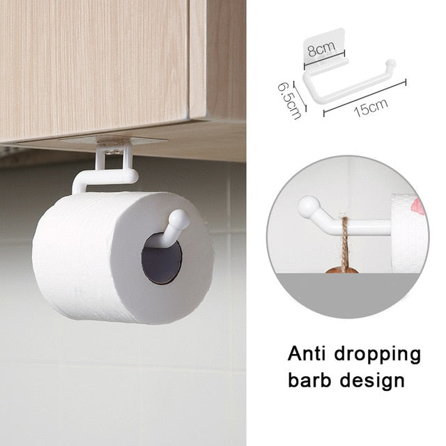 Kitchen Paper Roll Holder Towel Hanger Rack