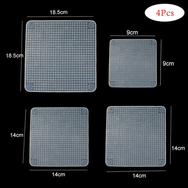 Silicone Stretch Lids Food Taper Bowl Pot