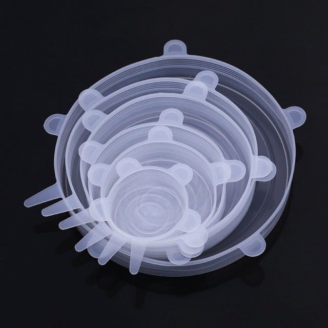 Silicone Stretch Lids Food Taper Bowl Pot