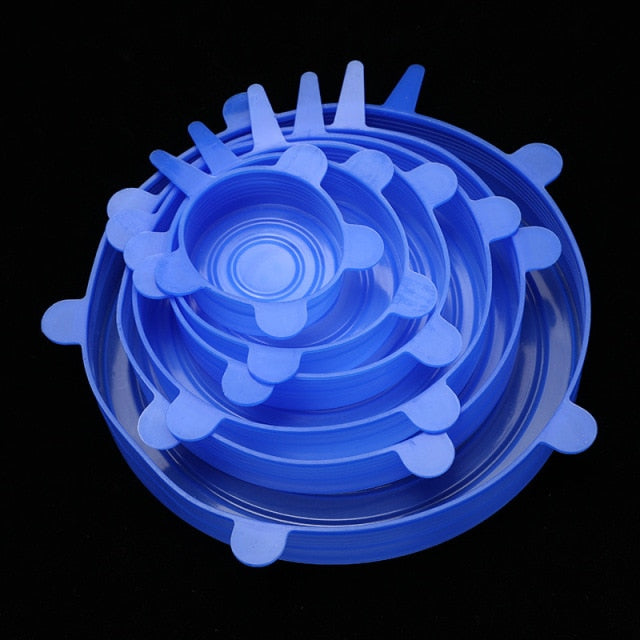 Silicone Stretch Lids Food Taper Bowl Pot