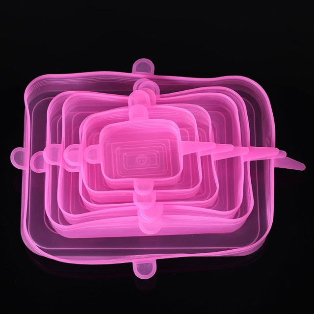 Silicone Stretch Lids Food Taper Bowl Pot