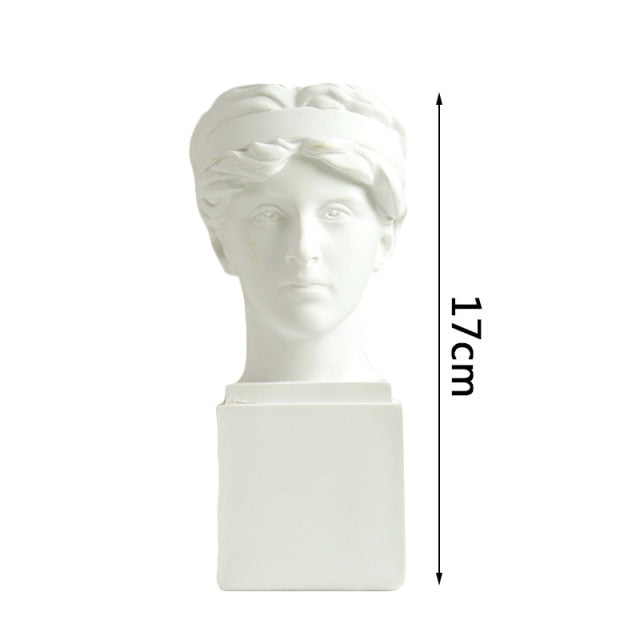 Creative Portrait Human Head Flower Vase