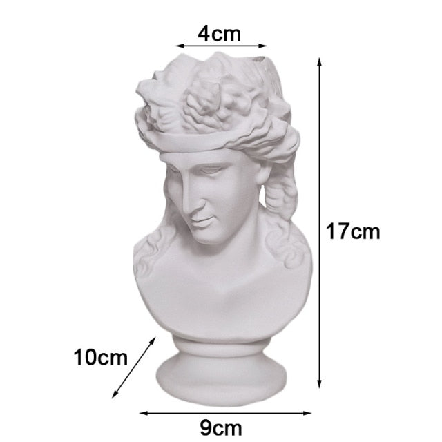 Creative Portrait Human Head Flower Vase