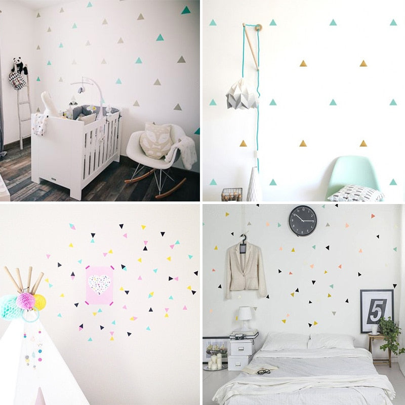 Triangles Wall Sticker For Kids Room