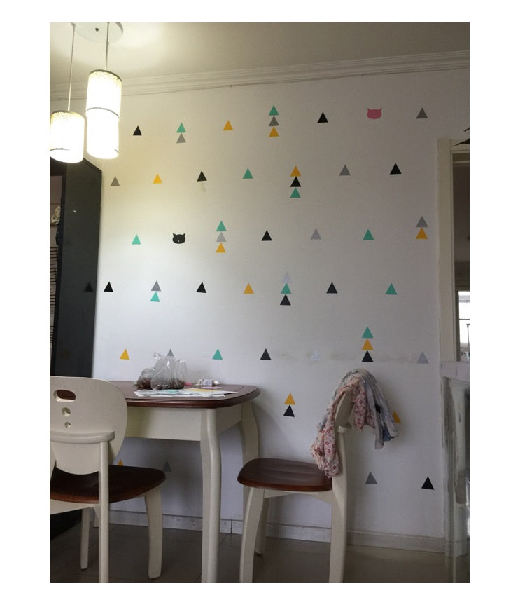 Triangles Wall Sticker For Kids Room