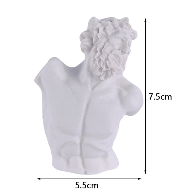 Creative Portrait Human Head Flower Vase