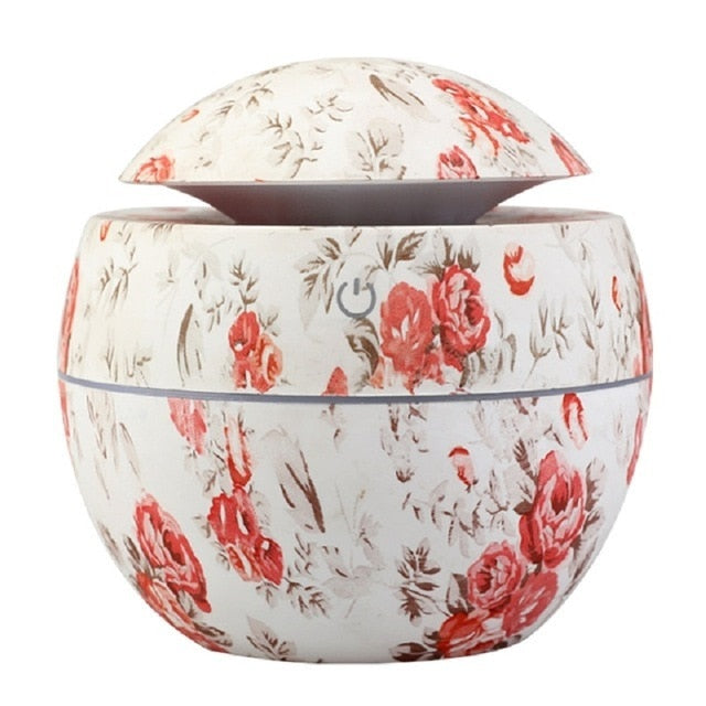 Wood Grain Mini Air Humidifier Ultrasonic