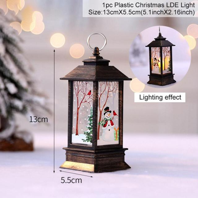 Santa Claus Snowman Light Merry Christmas Decor