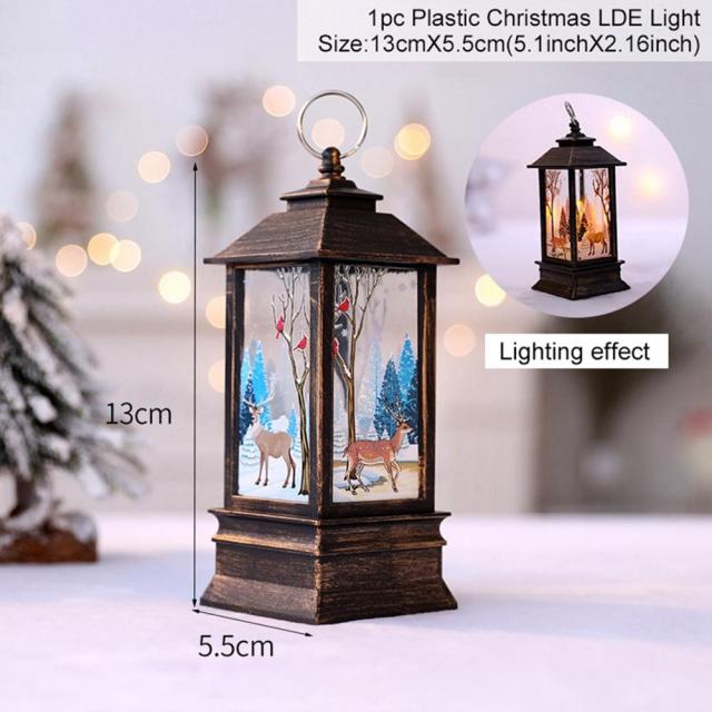 Santa Claus Snowman Light Merry Christmas Decor