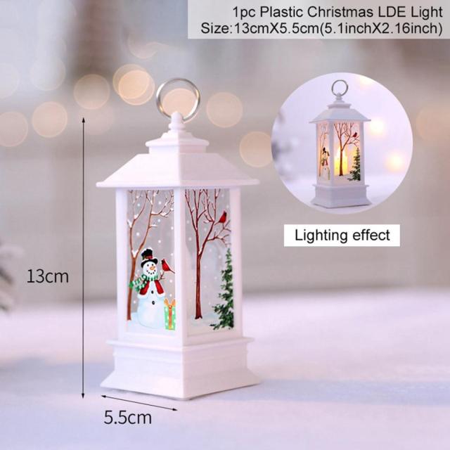 Santa Claus Snowman Light Merry Christmas Decor