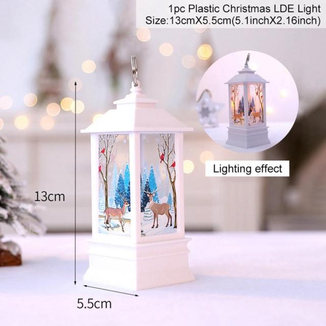 Santa Claus Snowman Light Merry Christmas Decor