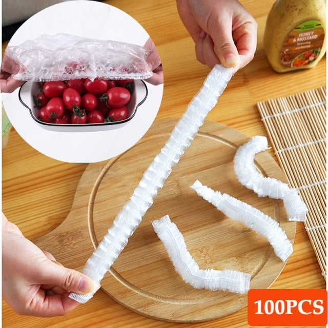 Disposable Food Cover Plastic Wrap Elastic