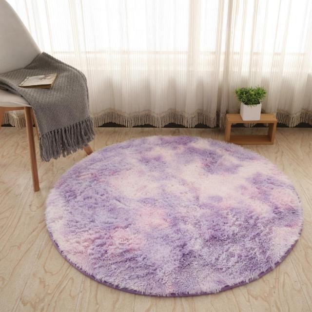 Fluffy Round Rug Carpets for Living Room Thicker Pile Rug