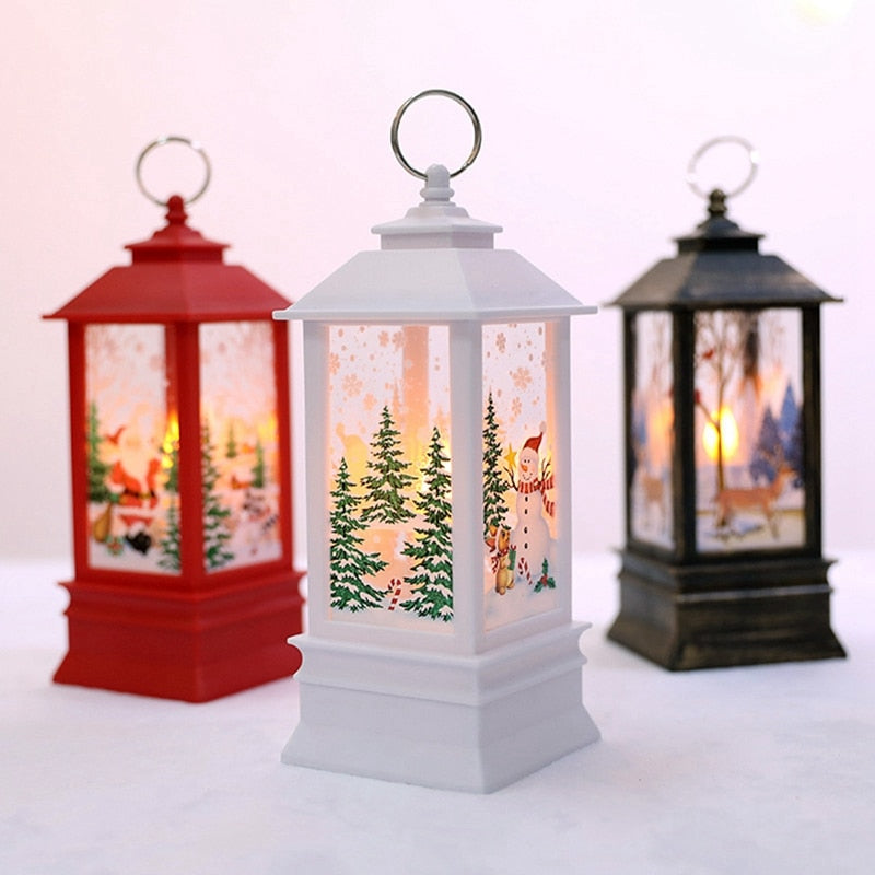 Santa Claus Snowman Light Merry Christmas Decor
