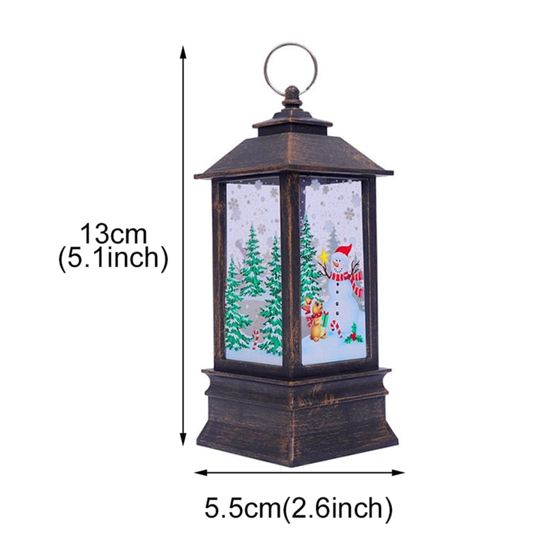 Santa Claus Snowman Light Merry Christmas Decor