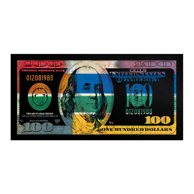Wall Art Gold Modern Popular Money Canvas