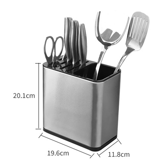 Knife Holder Tube Spoon Storage Box Rack