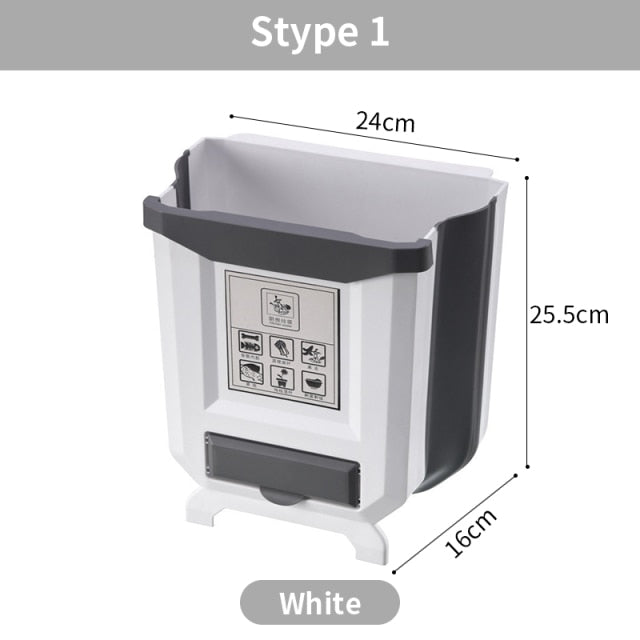 Trash Can Foldable Door Wall-mounted