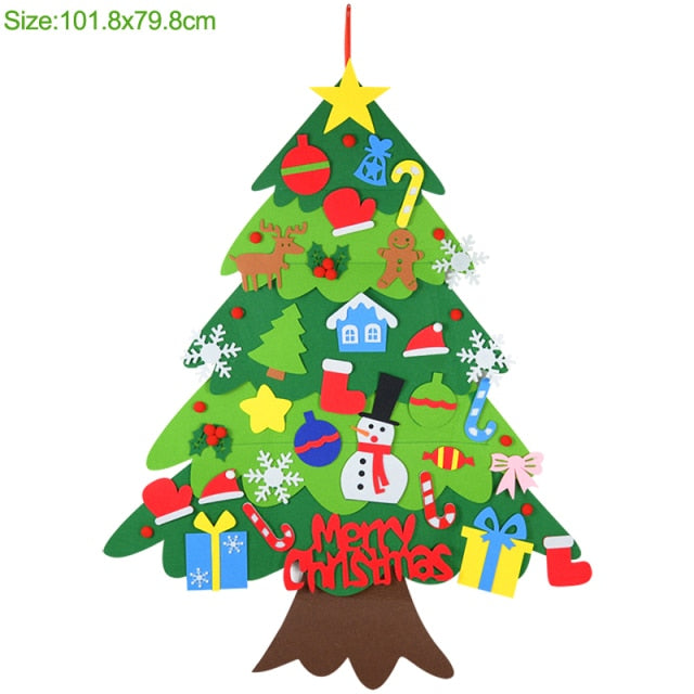 Kids DIY Felt Christmas Tree Decoration