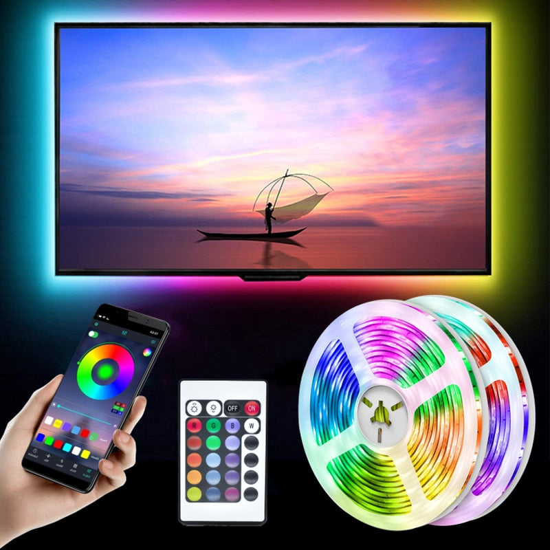 LED Strip Light RGB Bluetooth Remote Flexible Lamp