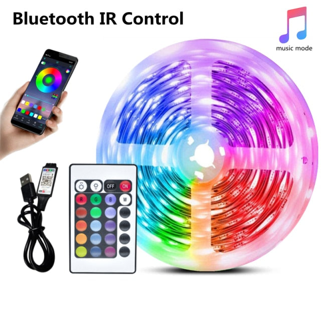 LED Strip Light RGB Bluetooth Remote Flexible Lamp