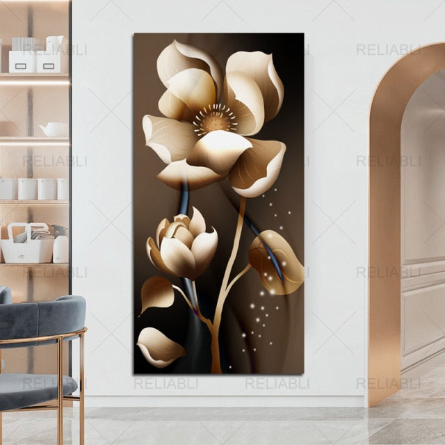 Abstract Flower Picture Canvas Painting