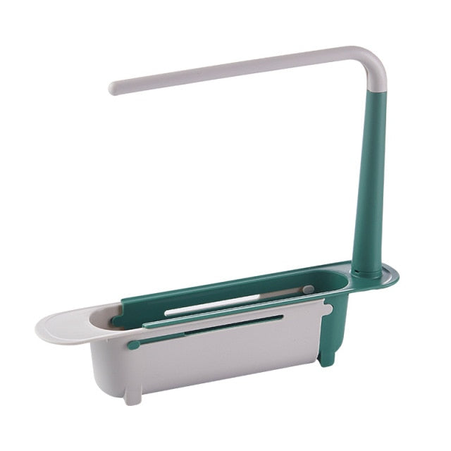 Kitchen Sinks Organizer Soap Sponge Drain Rack
