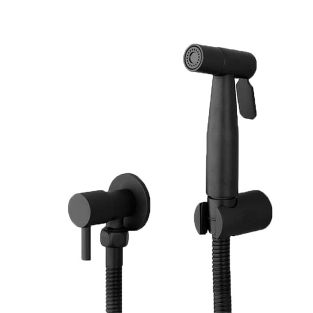 Black Portable Bidet Sprayer Stainless Steel
