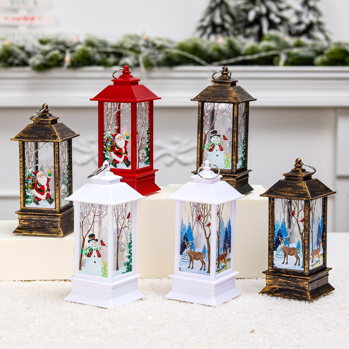Santa Claus Snowman Light Merry Christmas Decor