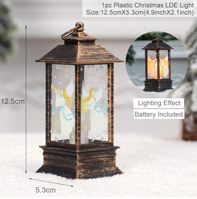 Santa Claus Snowman Light Merry Christmas Decor