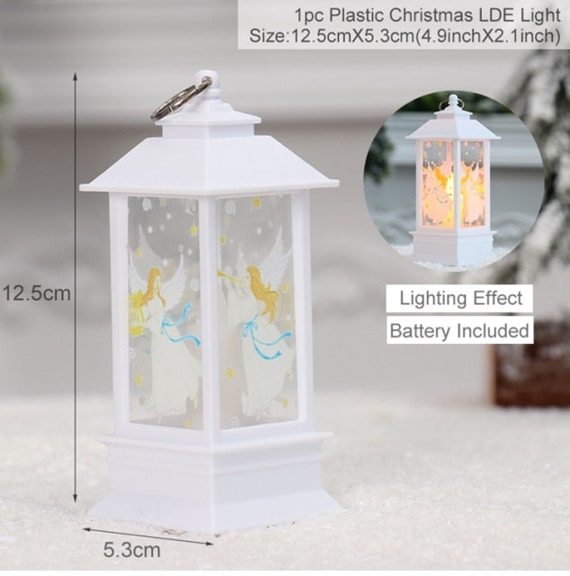 Santa Claus Snowman Light Merry Christmas Decor