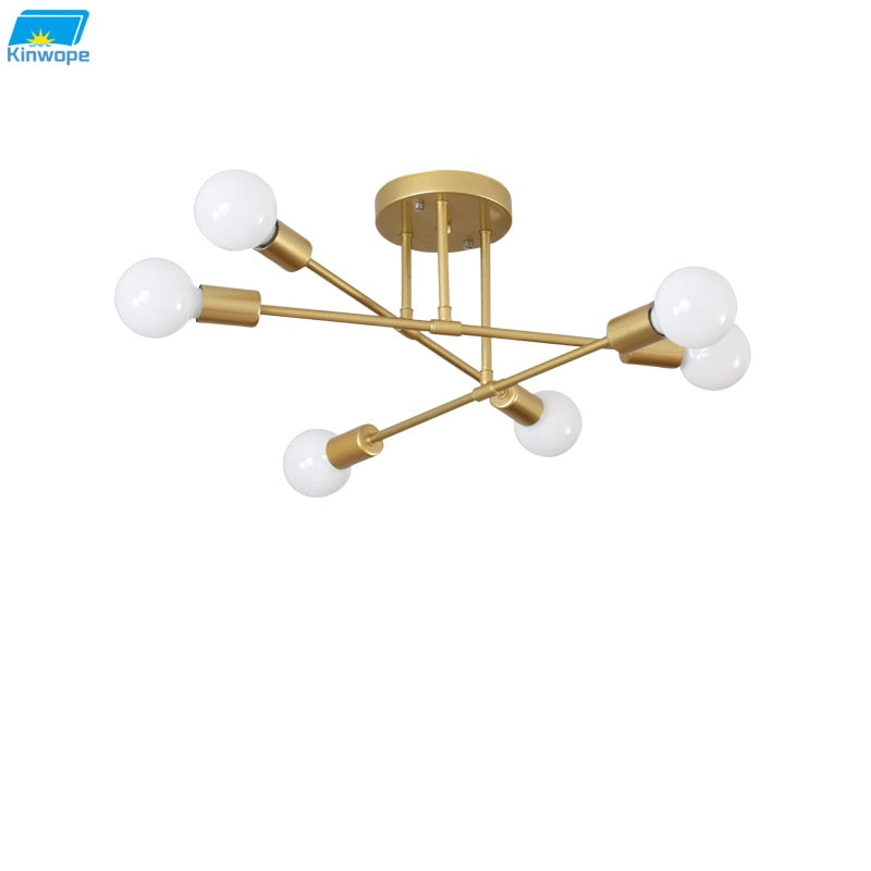 Lighting Warm And Romantic Golden Room Ceiling Lamps