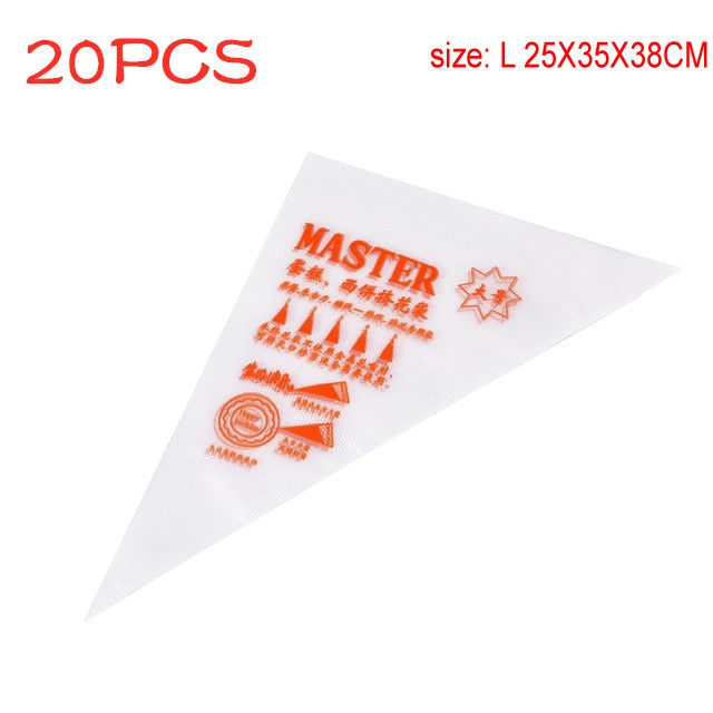 20/100 Pieces Disposable Pastry Bags Cup Cake Piping