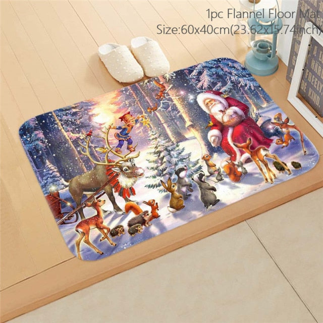 Christmas Decorations Door Mat Floor Carpet