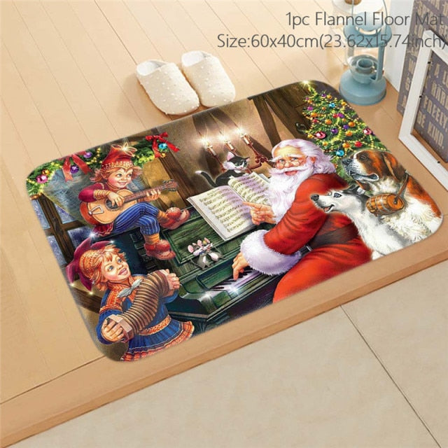 Christmas Decorations Door Mat Floor Carpet